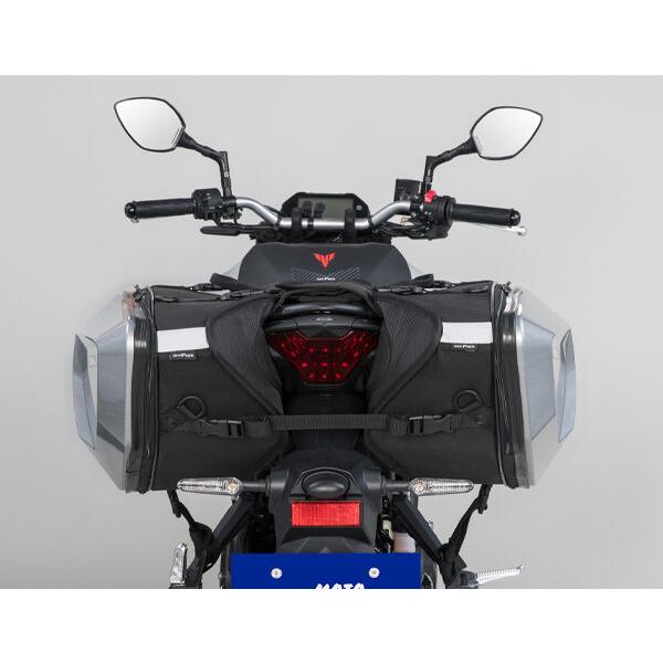TANAX MOTO FIZZ カービングシェルケース サイドバッグ ブラック MFK