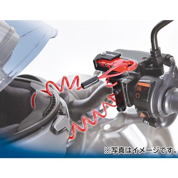 TANAX MOTO FIZZ ヘルメット用ワイヤーロック コイル オリーブ MF-4762