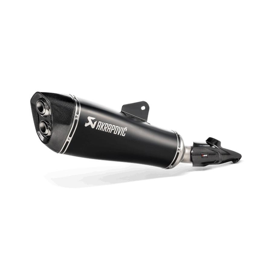  r1250r•rs/ r1200r.rs用アクラボビッチ、チタンマフラー AKRAPOVIC BMW R1250R R1250RS e4仕様 SLIP ON LINE チタン (ブラック