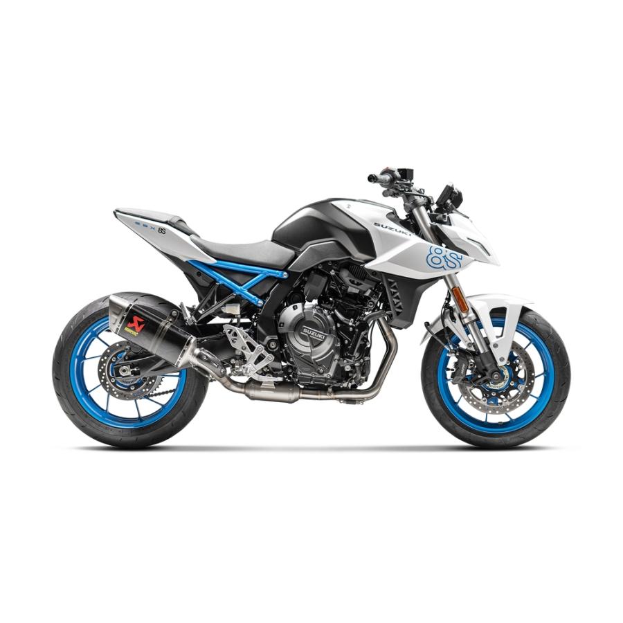 Akrapovic　カーボンファイバーマフラー　バイク用マフラー　　XZ4708 AKRAPOVIC GSX8R/8S RACING LINE (2-1) カーボン S-S8R1-EEC : Parts
