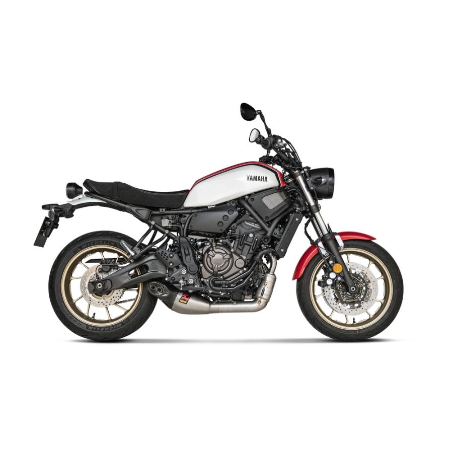 MT07 RM07J AKRAPOVIC JMCA認証マフラー AKRAPOVIC MT-07/ABS XSR700 RACING LINE(2-1) チタン 触媒付 JMCA認証