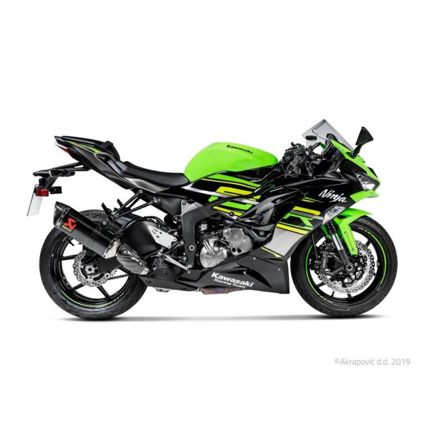AKRAPOVIC ZX-6R SLIP ON LINE カーボン JMCA認証マフラー S-K6SO7