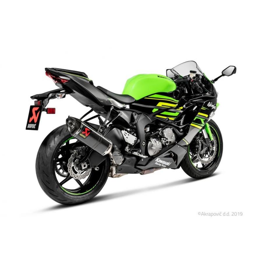 【政府認証】アクラポビッチマフラー zx6r（J型用） AKRAPOVIC ZX-6R SLIP ON LINE カーボン JMCA認証マフラー S-K6SO7