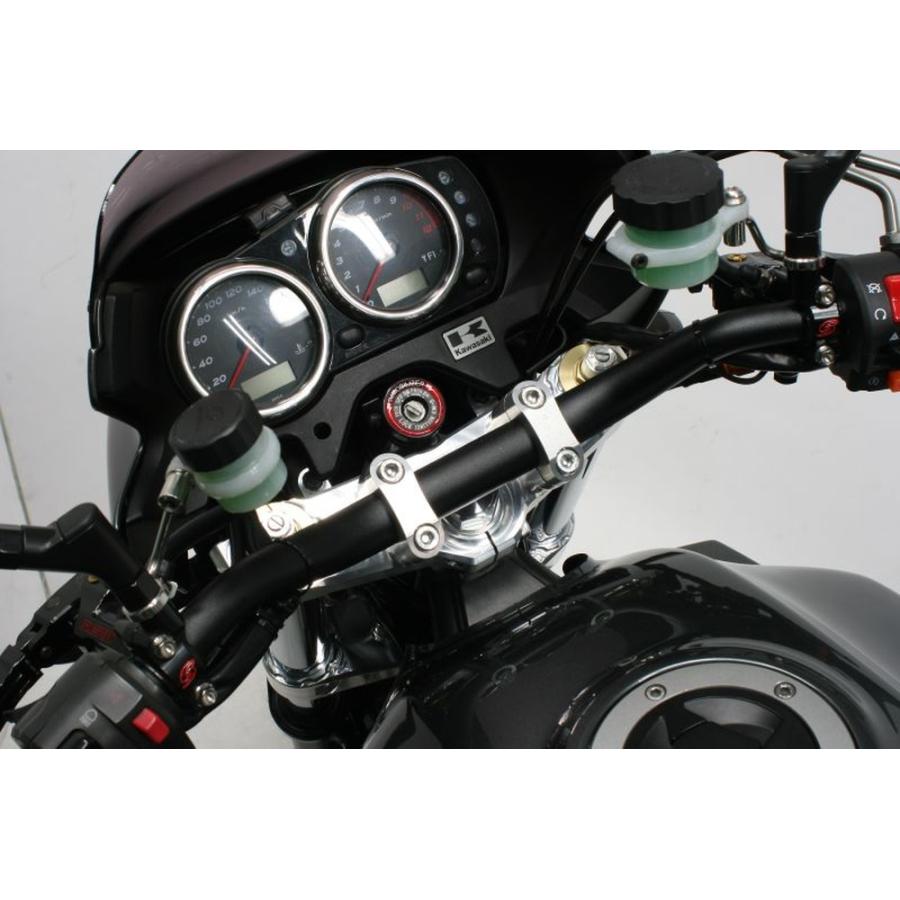 ACTIVE ZRX1200 DAEG ZRX1200R/1100 コンバーチブルステムキット φ43 シルバー(ハンドルポスト径φ28.6) 13670007の画像