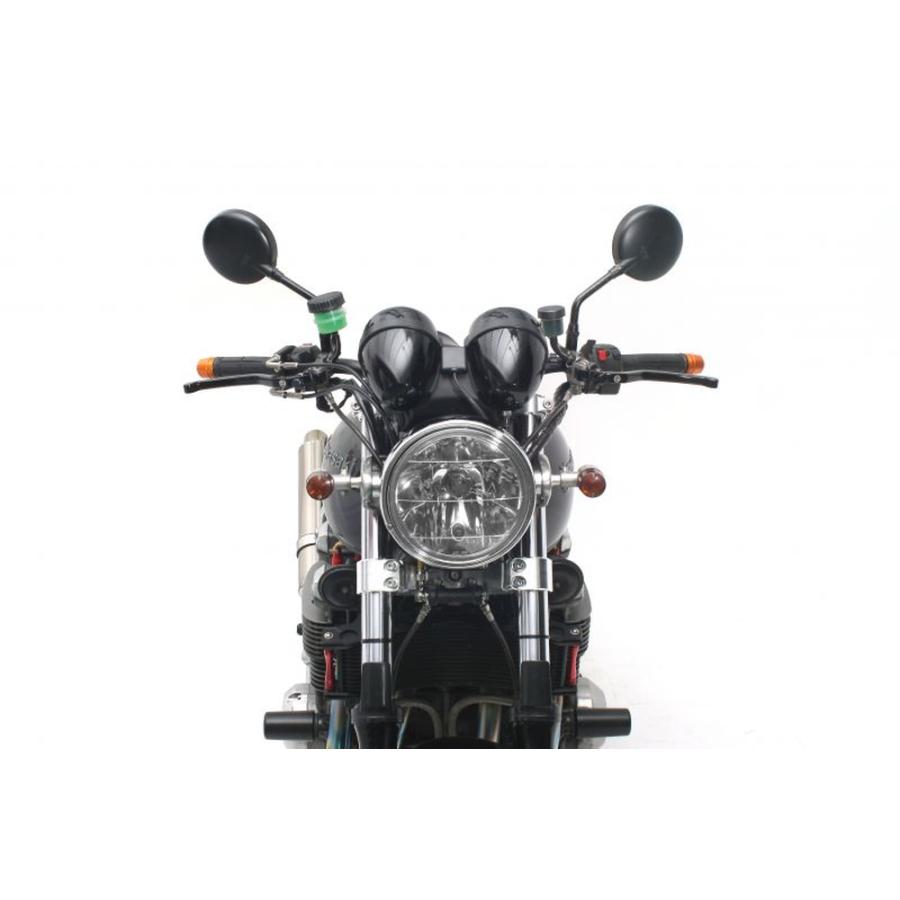 ACTIVE ZEPHYR1100/1100RS コンバーチブルステムキット φ43 シルバー(ハンドルポスト径φ28.6) 13670011の画像