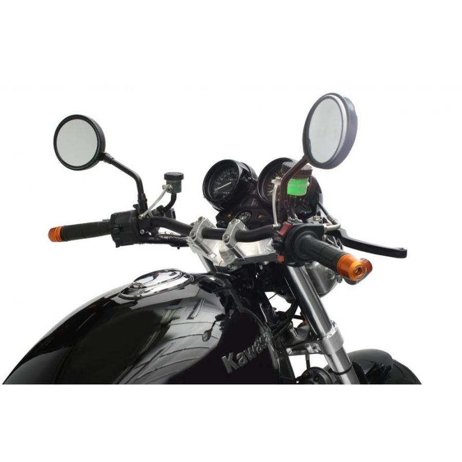 ACTIVE ZEPHYR1100/1100RS コンバーチブルステムキット φ43 ブラック(ハンドルポスト径φ28.6) 13670012の画像