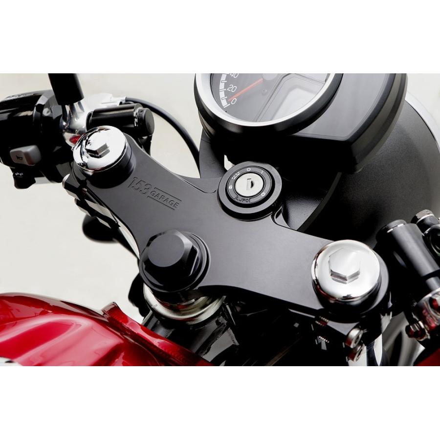 153GARAGE GB350 GB350S セパレートハンドル\u0026トップブリッジセット ブラック 15311101Bの画像
