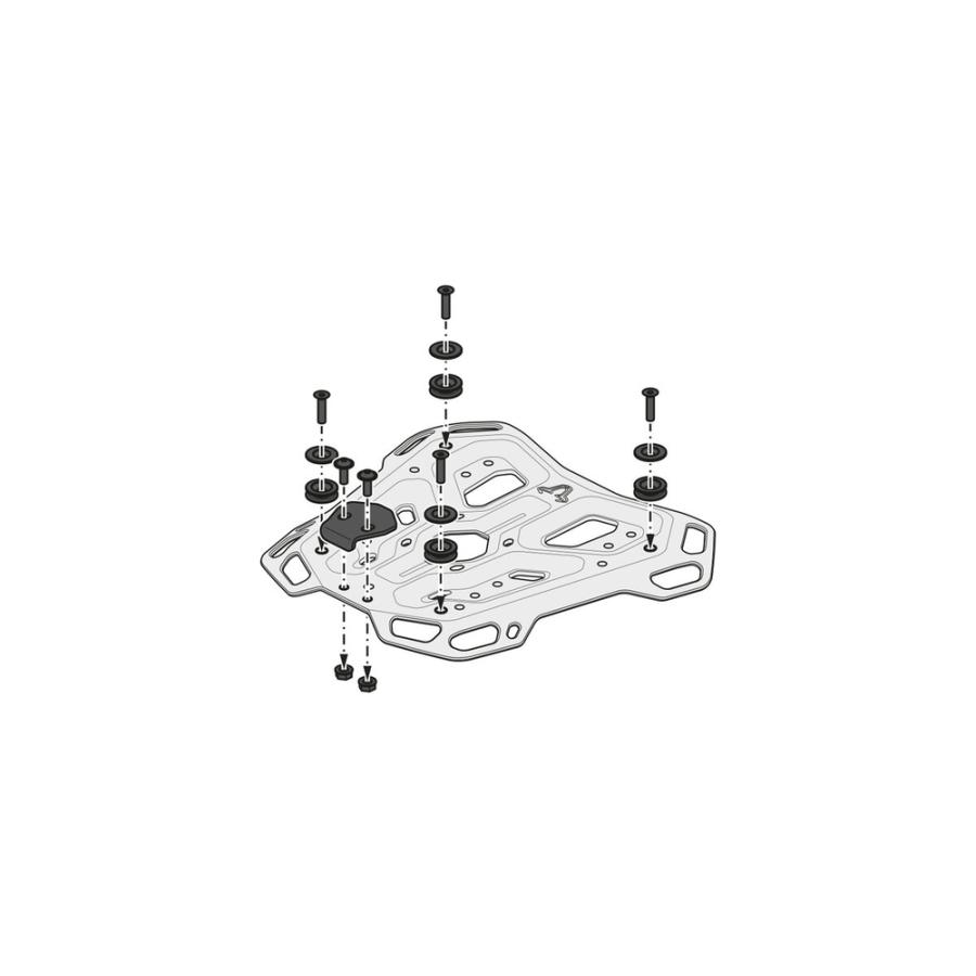 SW-MOTECH BMW R1300GS ADV-RACK リアキャリア ブラック GPT0797519003/Bの画像