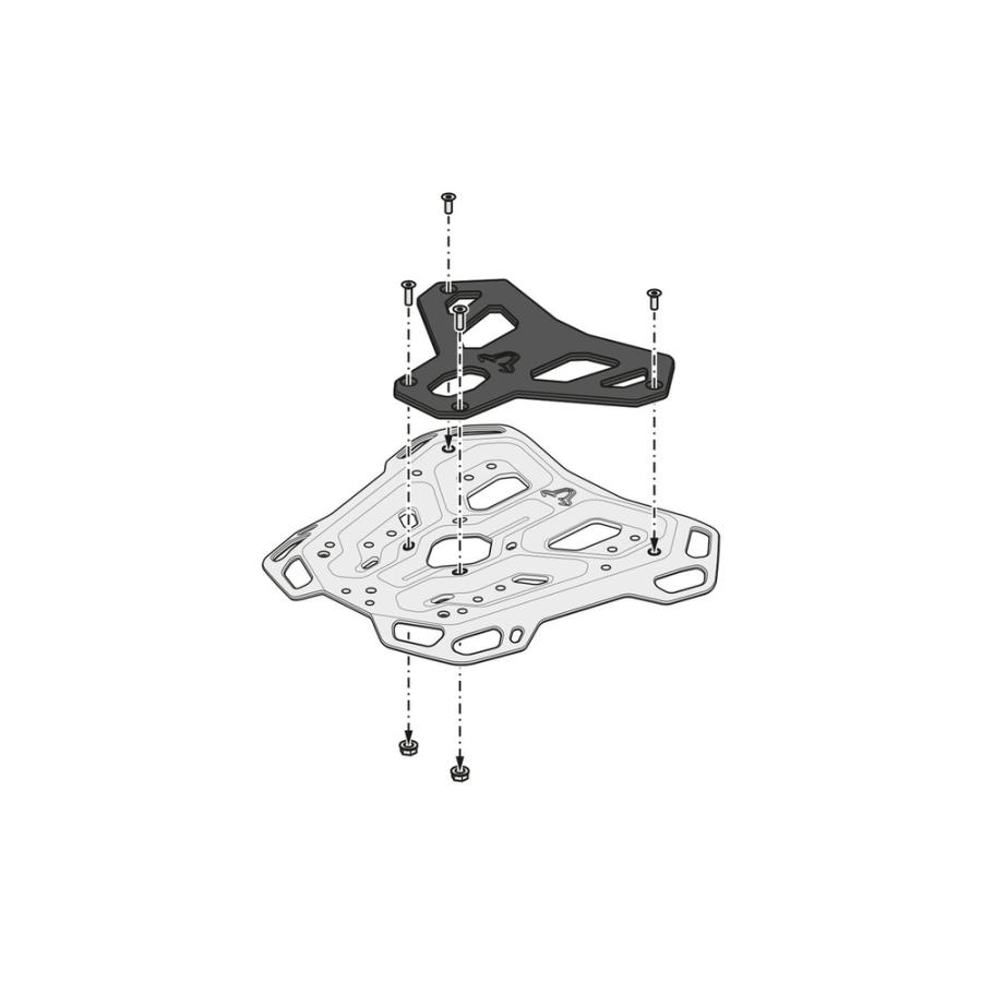 SW-MOTECH BMW R1300GS ADV-RACK リアキャリア ブラック GPT0797519003/Bの画像