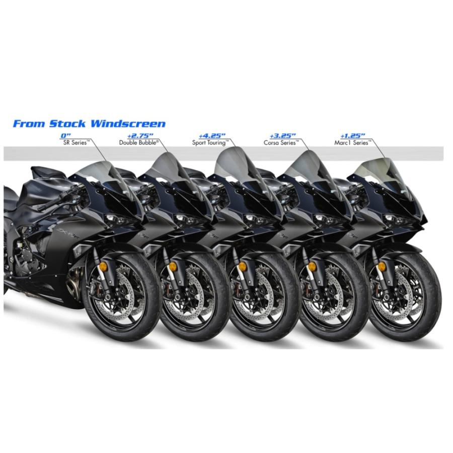 こだはな　スクリーンスモーク下部20センチ ZERO GRAVITY ZX-6R スクリーン ダブルバブル スモーク 1624802