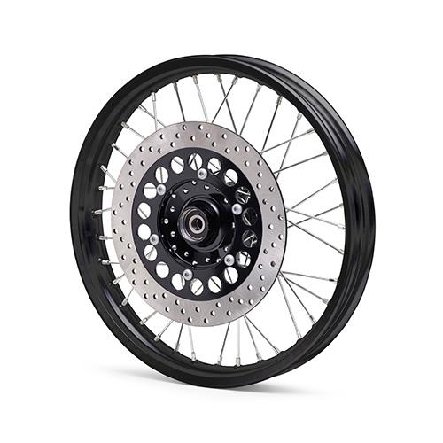 SR400 17インチ　フロントホイール ワイズギア YAMAHA SR400 フロントホイールASSY（ブラック） Q5K-YSK