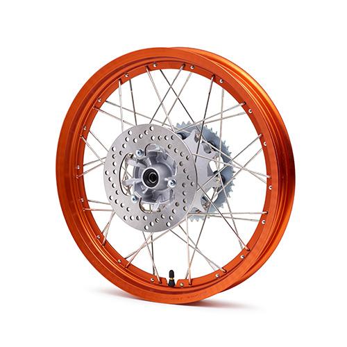 セロー250 リアホイール ワイズギア YAMAHA セローXT250 リアホイールASSY（オレンジ） Q5K-YSK