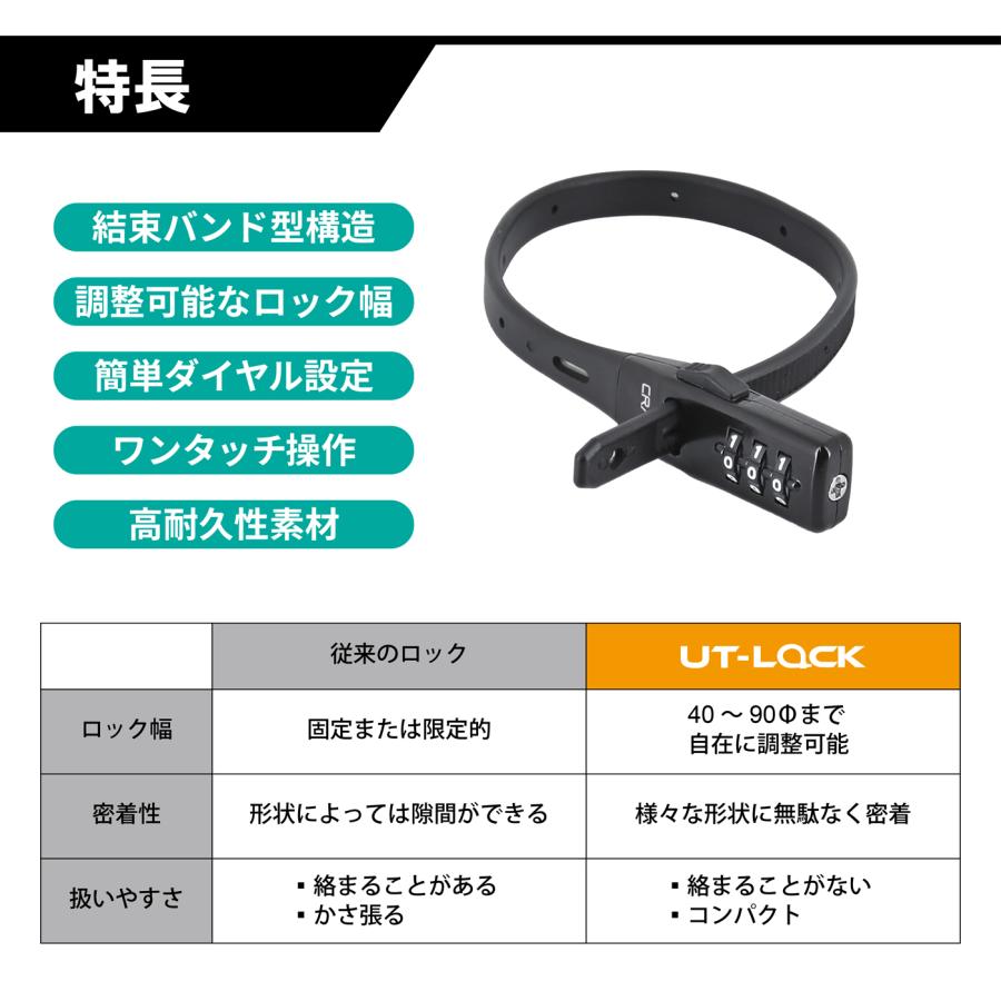 リード工業 LEAD（リード工業） UT-LOCK 結束バンド型ダイヤルロック