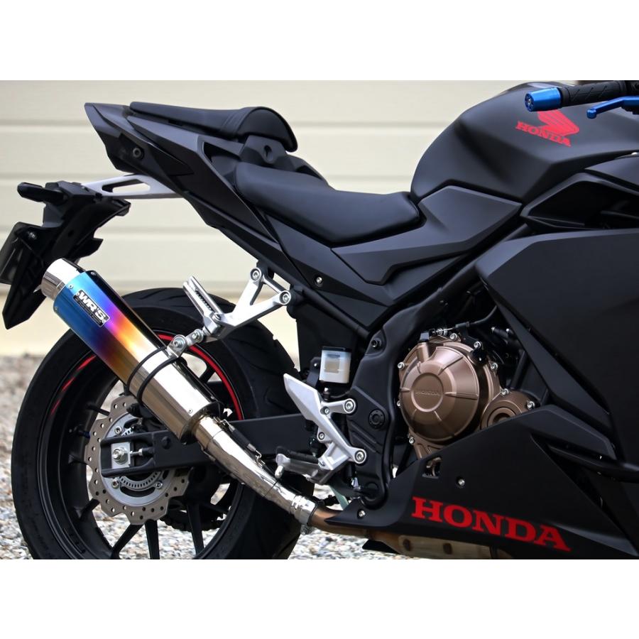 WR'S CBR400R / 400X スリップオン ラウンド・焼き色チタン