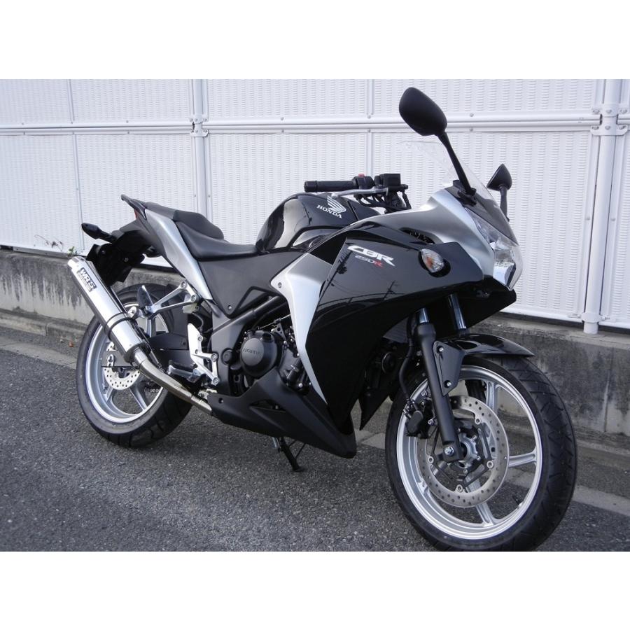 WR'S CBR250R スリップオン ラウンド・ステンレスサイレンサー JMCA BF1205JMの画像