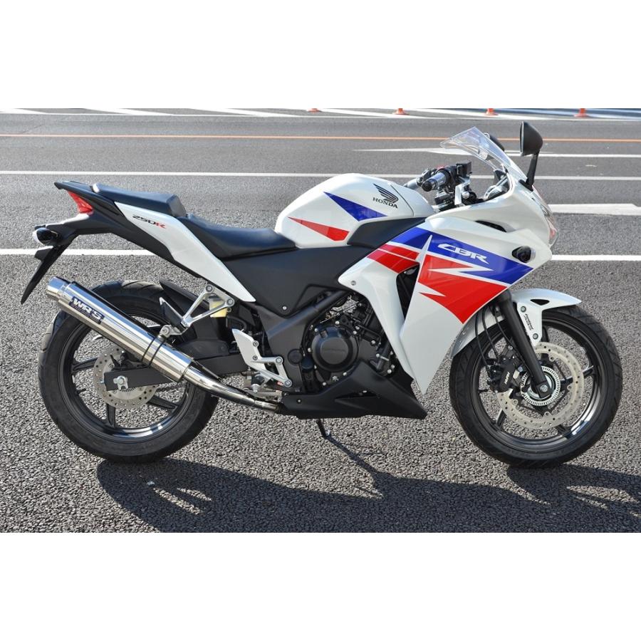 WR'S CBR250R スリップオン ラウンド・ステンレスサイレンサー JMCA BF1205JMの画像