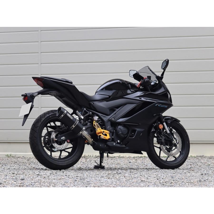 WR'S YZF-R25/MT-25 スリップオン SS-OVAL F-BLACK TITAN JMCA