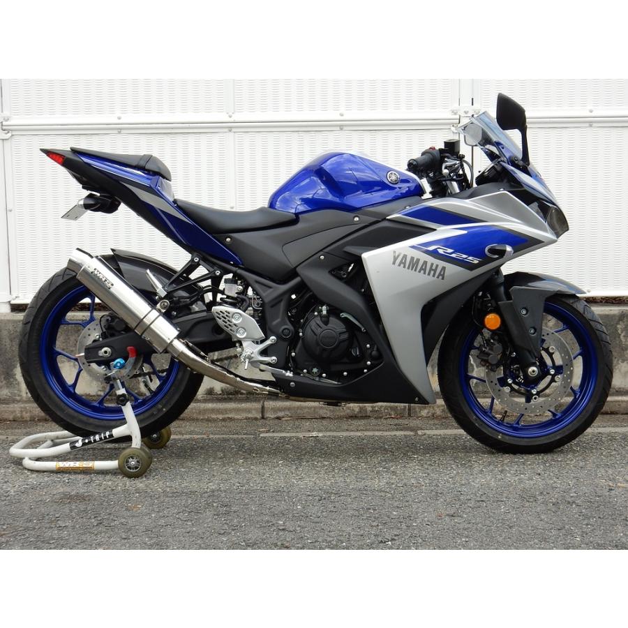 WR'S YZF-R25/ MT-25 フルエキゾースト ラウンド・ステンレスサイレンサー JMCA LA2250JM |  | 01