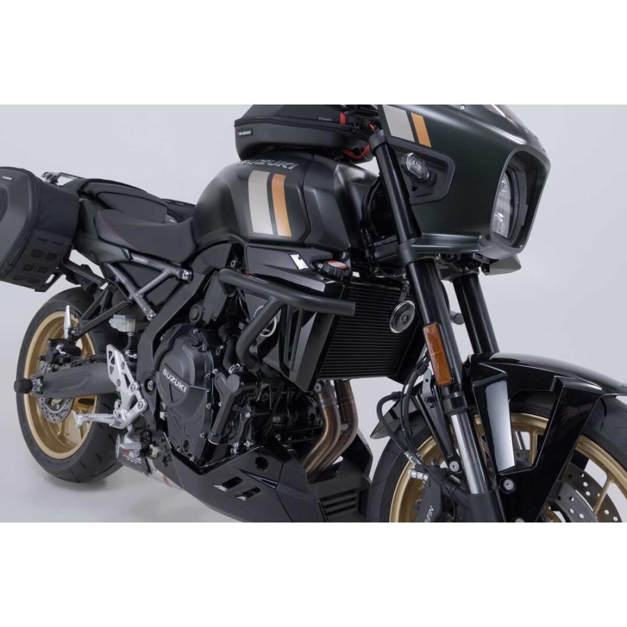 SW-MOTECH GSX-8T/TT クラッシュバー ブラック SBL0503110000/B