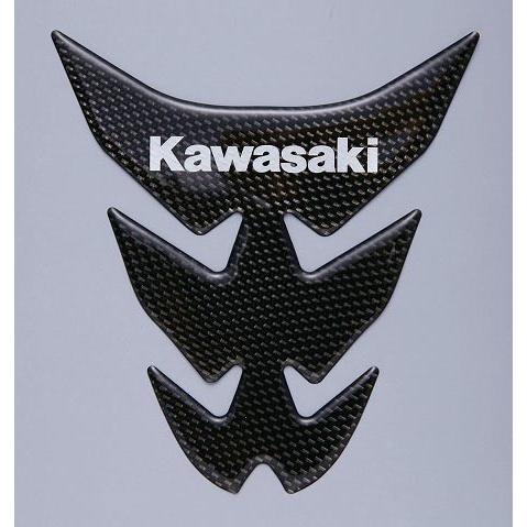 カワサキ Kawasaki ご予約品 ロゴ入りタンクパッド カーボン調 J2007-0037 贈答
