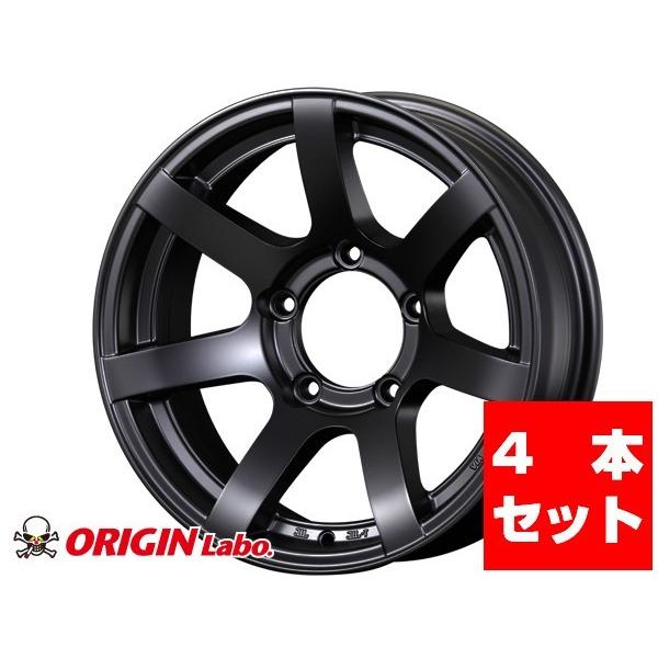 ジムニー 車輪 JB64 シ内鰓 JB74 JB23 JA11系 MUD-S7 16in 5.5J -20 引っ敷き黒いこと 4本仕掛ける ORIGIN Labo 開びゃく 科学研究所 カスタム 部分品 オフロード 自動車-アルミホイール-タイヤ、ホイール