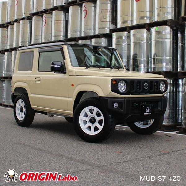 ジムニー ホイール JB64 シエラ JB74 JB23 JA11系 MUD-S7 Jimny 16インチ 5.5J +20 シャインホワイト 4本セット ORIGIN Labo オリジン ラボ カスタム パーツ |  | 07