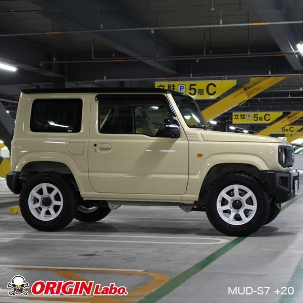 ジムニー ホイール JB64 シエラ JB74 JB23 JA11系 MUD-S7 Jimny 16インチ 5.5J +20 シャインホワイト ORIGIN Labo オリジン ラボ カスタム パーツ オフロード |  | 05