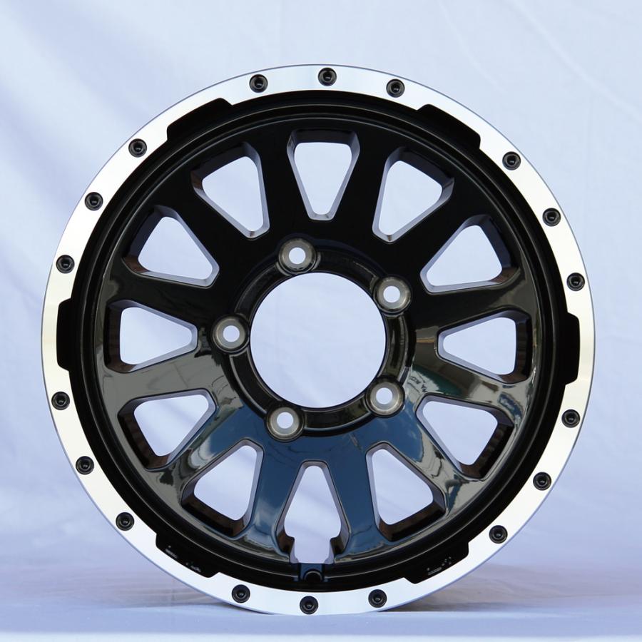 ジムニー ホイール JB64 シエラ JB74 JB23 JA11系 MUD-ZEUS Jimny 16インチ 5.5J +20 グロスブラック＆リムポリッシュ 4本セット ORIGIN Labo オリジン ラボ |  | 03