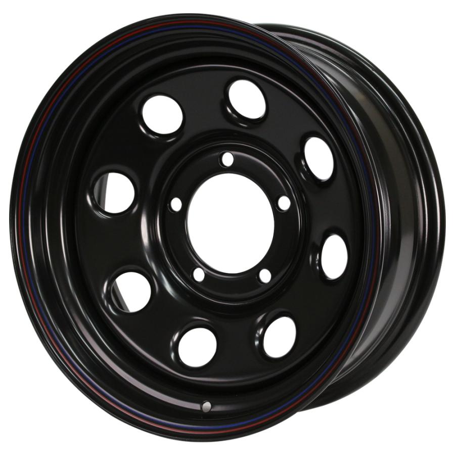 【1本組】ジムニー タイヤホイールセット (JB64 JB74 JB23 JA11系) 鉄八 16インチ×6.0J-20 ブラック×グラントレック MT2 LT235/85R16 ホワイトレターの画像