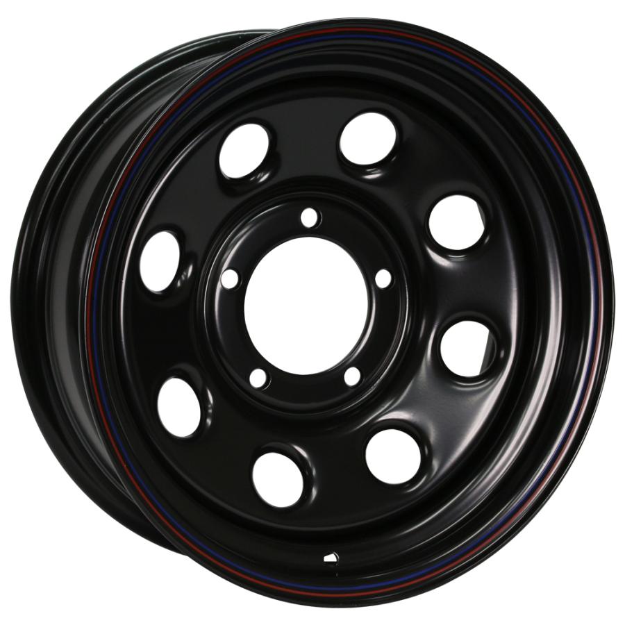 【1本組】ジムニー タイヤホイールセット (JB64 JB74 JB23 JA11系) 鉄八 16インチ×6.0J-20 ブラック×グラントレック MT2 LT235/85R16 ホワイトレターの画像
