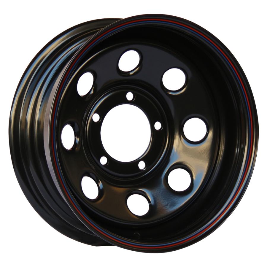 【1本組】ジムニー タイヤホイールセット (JB64 JB74 JB23 JA11系) 鉄八 16インチ×6.0J-40 ブラック×グラントレック MT2 LT225/75R16 ホワイトレターの画像