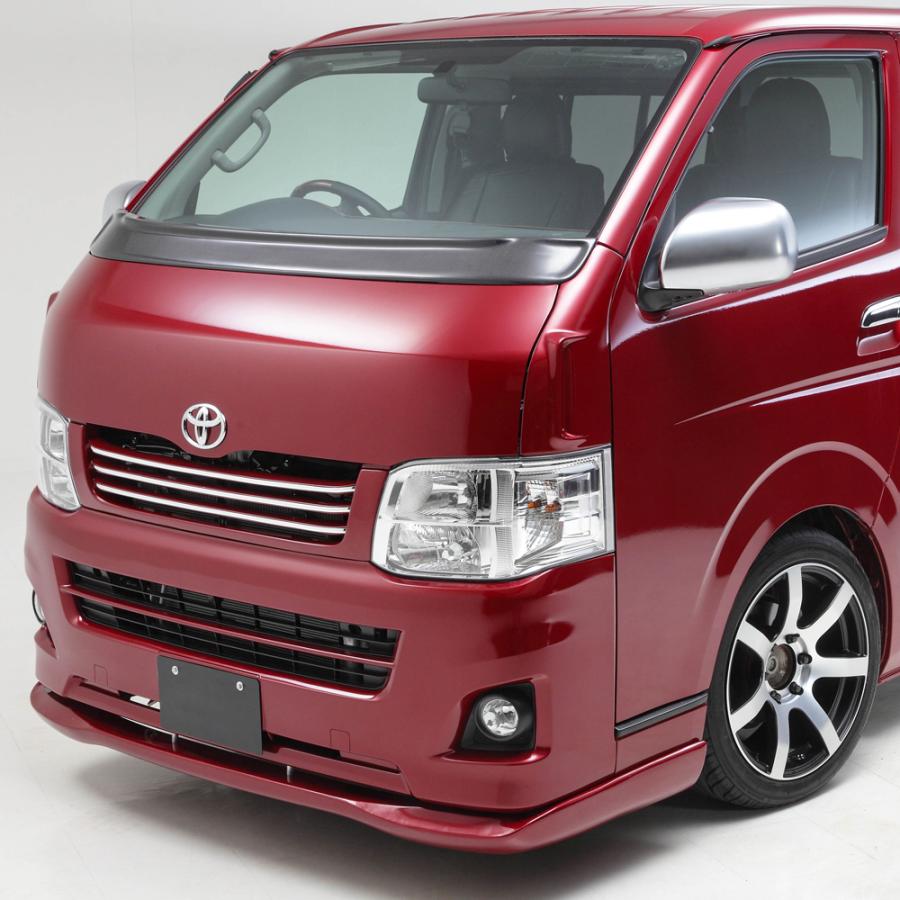 ハイエース 200系 ワイパーガード カーボン製 標準ボディ エアロ 