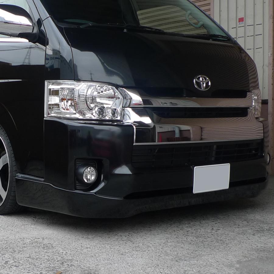 200系 ハイエース 4型用 RUGGER MODEL フロントハーフスポイラー 
