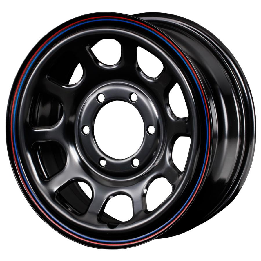 Daytona-RS NEO 16インチ×6.5J＋38 6穴 ブラック+YOKOHAMA　PARADA　PA03　215/65R16C　109/107S ホワイトレター 4本セット｜partspark3｜03