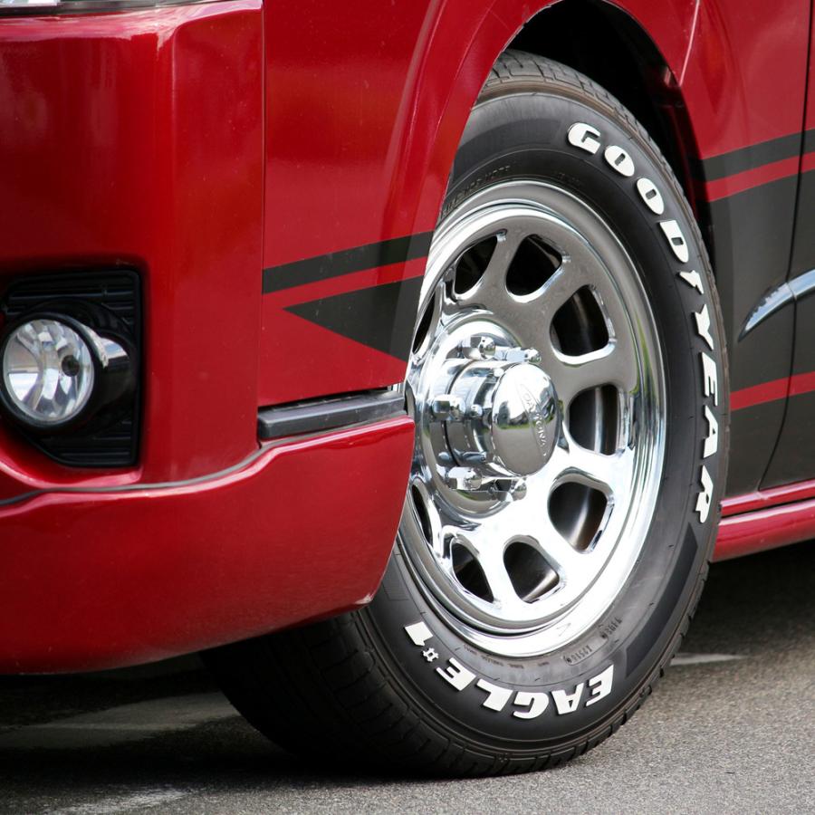 200系 ハイエース Daytona RS（デイトナ） 16インチ6.5J+38 ハイエース 200系 ホイールセット DAYTONA-RS ブラック 16インチ×6.5