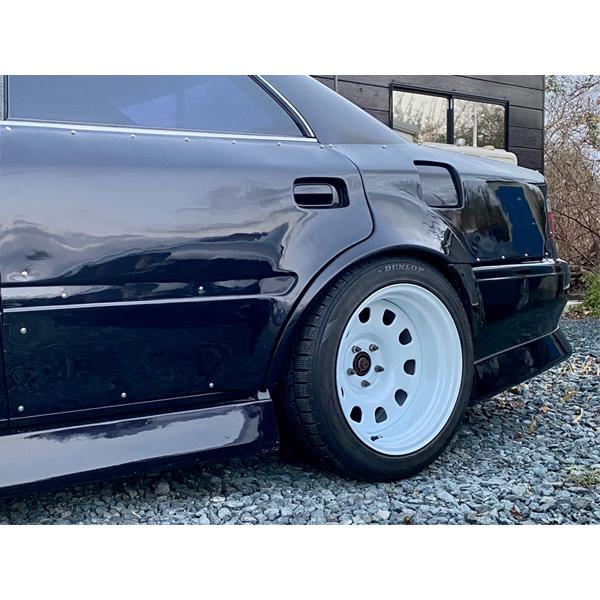 17インチ 鉄ちんホイール 極太 9J-40 5穴 PCD114.3 CB73.1 ドリ車