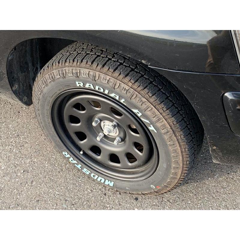 15インチ 鉄ちんホイール 6J +30 4穴 PCD100 ホワイト MC21 MC22