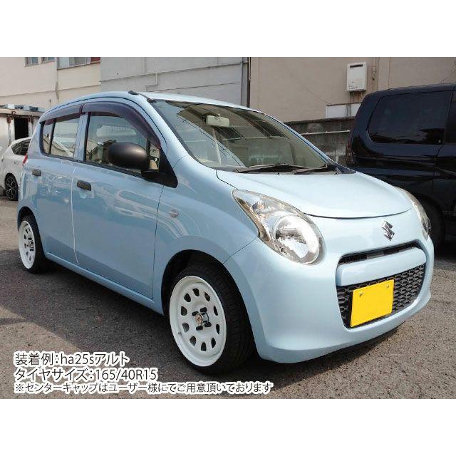 15インチ 鉄ちんホイール 6J +30 4穴 PCD100 ホワイト MC21 MC22