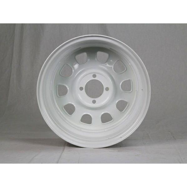 15インチ 鉄ちんホイール 6J +30 4穴 PCD100 ホワイト MC21 MC22