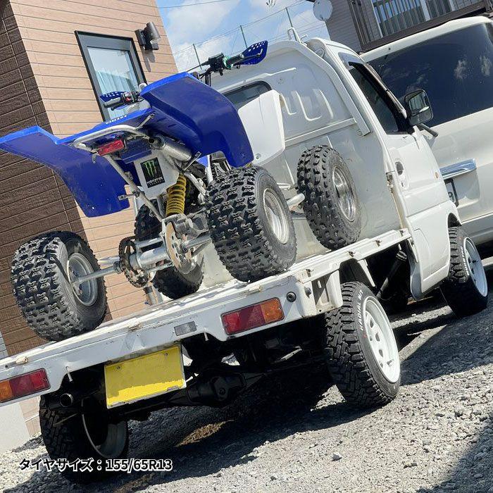 13インチ てっちんホイール 7J +25 4穴 PCD100 ホワイト ドレスアップ
