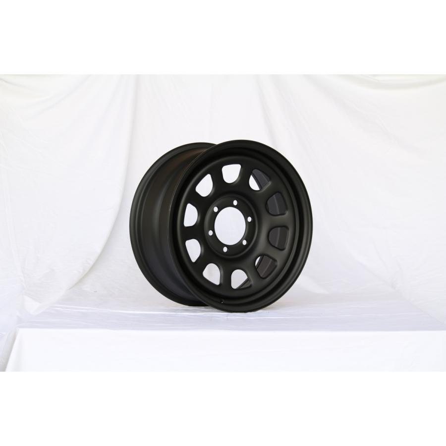 18インチ×8J OFF+38 6穴 PCD139.7 CB110 マットブラック てっちん