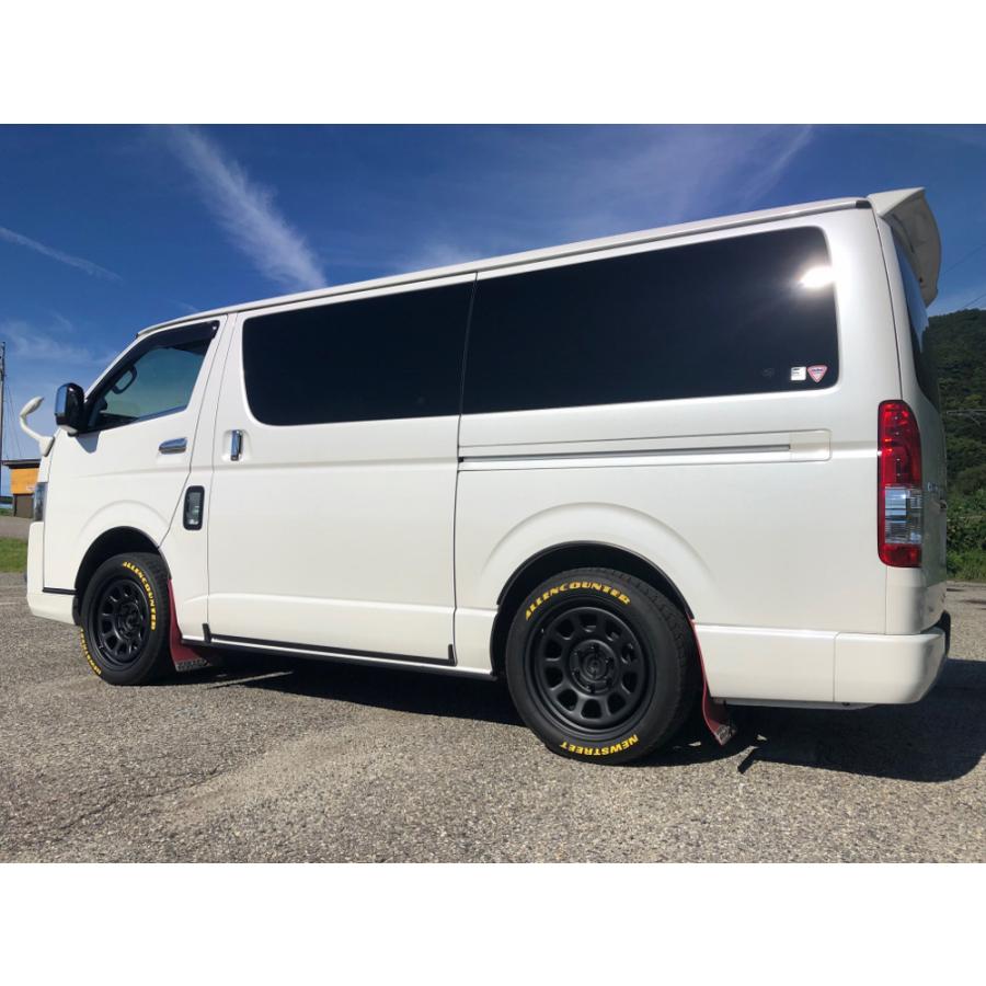 18インチ×8J OFF+38 6穴 PCD139.7 CB110 マットブラック てっちん