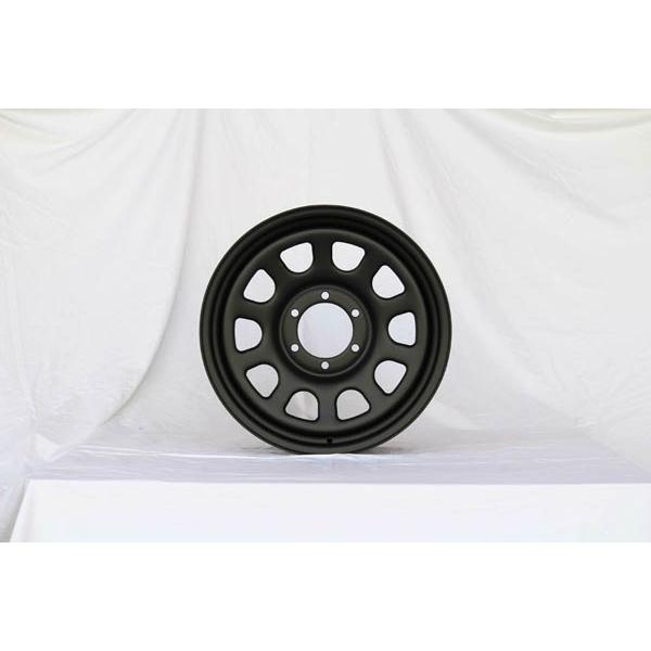 18インチ×8J OFF+38 6穴 PCD139.7 CB110 マットブラック てっちん