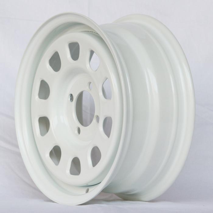 14インチ てっちんホイール 6.0J +38 4穴 PCD100 CB73.1 ホワイト