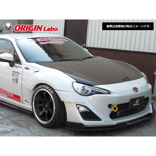 トヨタ86 フロントリップ レーシングライン オリジン ORIGIN Labo エアロ パーツ 張り出し ドレスアップ TOYOTA 86 FT86 ZN6 BRZ｜partspark｜02