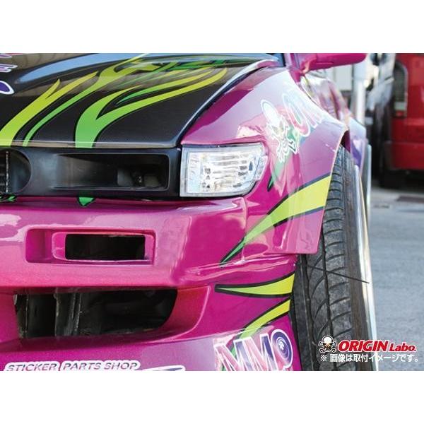 S13 シルビア フロントフェンダー ツインダクト +75mm 左右セット