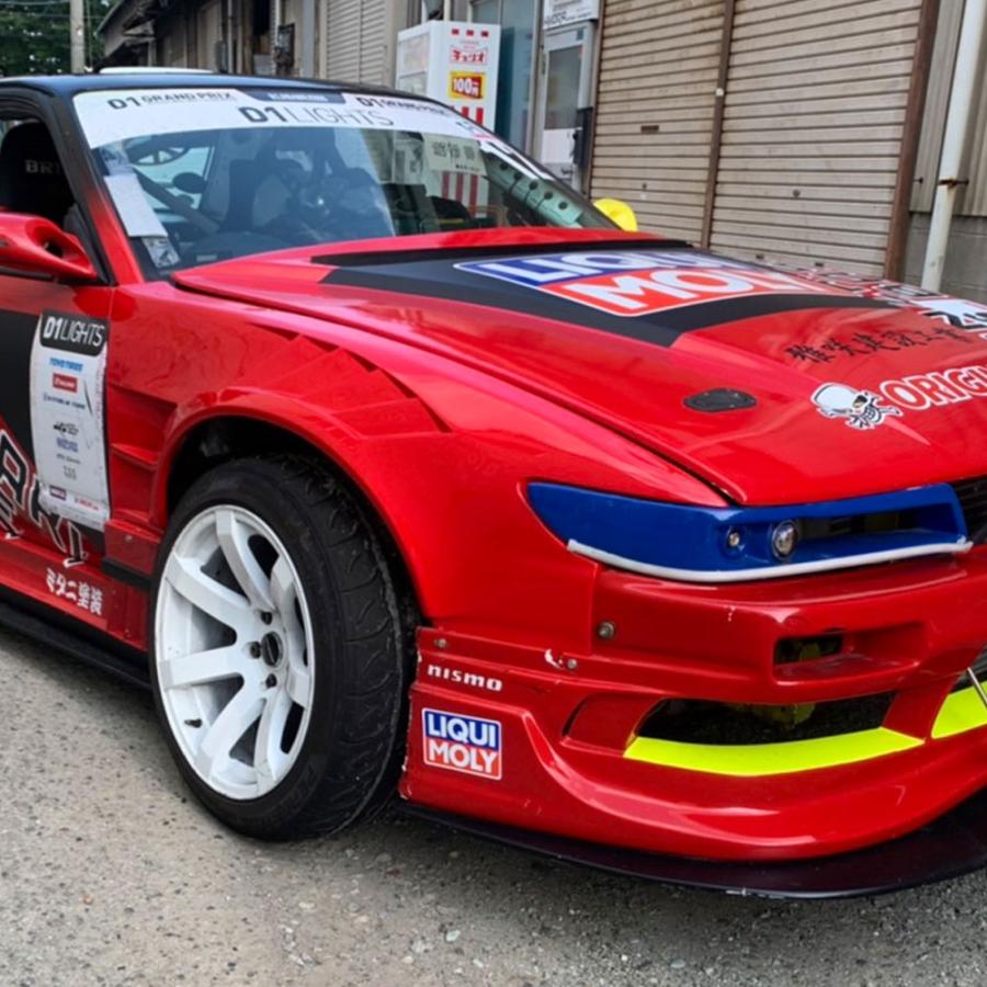 S13 シルビア ツインダクト +55mm フロントフェンダー サメエラダクト