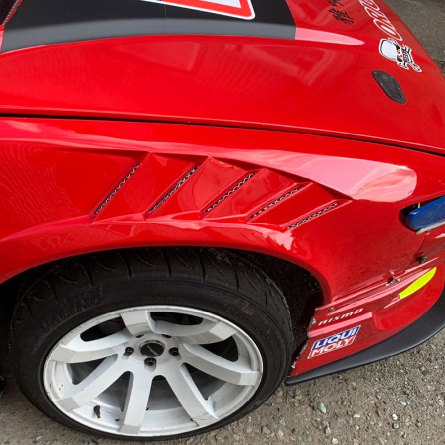 S13 シルビア ツインダクト +55mm フロントフェンダー サメエラダクト