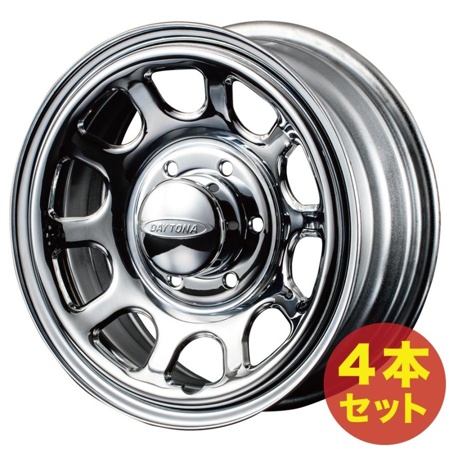 ハイエース 200系 ホイールセット DAYTONA-RS NEO クローム 16インチ