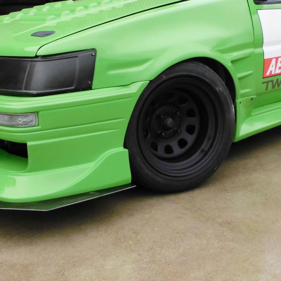 15インチ 鉄ちんホイール 8J -38 4穴 PCD114.3 CB73.1 TE27 TE71 AE86 旧車 シャコタン マットブラック レビン トレノ サニトラ 2本 8J 4穴 PCD114 CB73